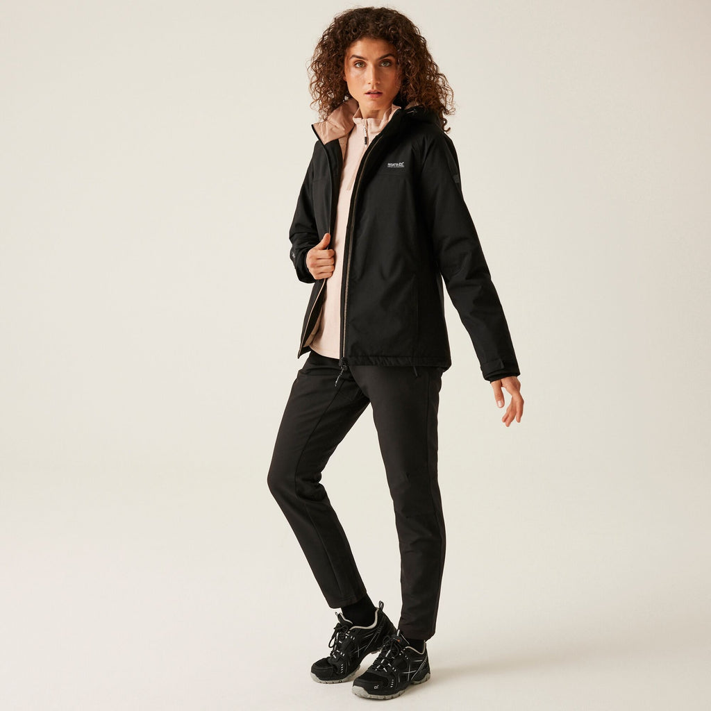 Regatta Women's Frelton Waterproof Jacket Black/Warm Taupe