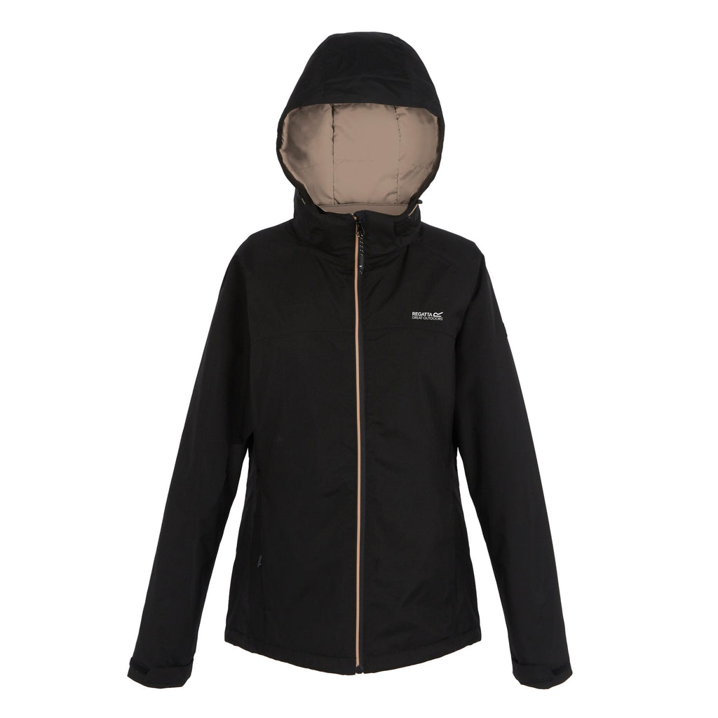 Regatta Women's Frelton Waterproof Jacket Black/Warm Taupe