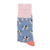 Miss Sparrow Cows Bamboo Socks Denim