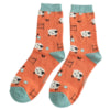 Miss Sparrow Ladies Bamboo Socks - Jumping Sheep