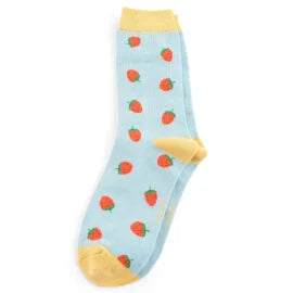 Miss Sparrow Ladies Bamboo socks - Strawberries