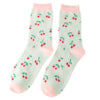 Miss Sparrow Ladies Bamboo Socks - Mini Cherries