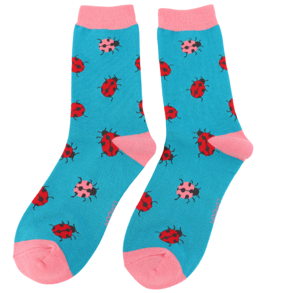 Miss Sparrow Ladies Bamboo Socks - Ladybug