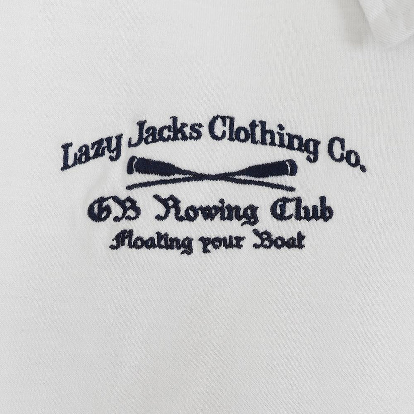 Lazy Jacks Mens Rugby shirt White LJ23