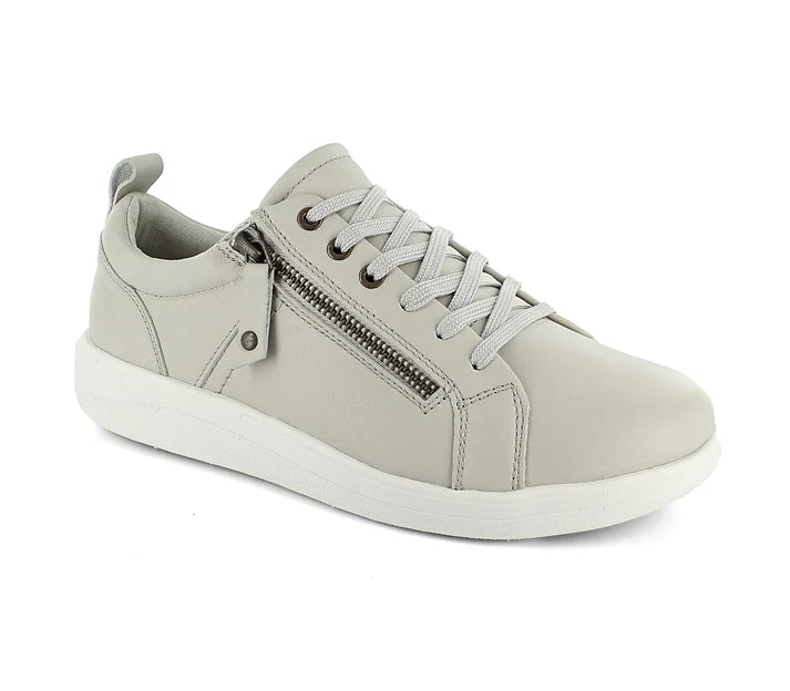 Strive Talia Lace & Zip Shoe Latte