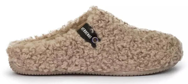 Verbenas York Curly Slippers Camel