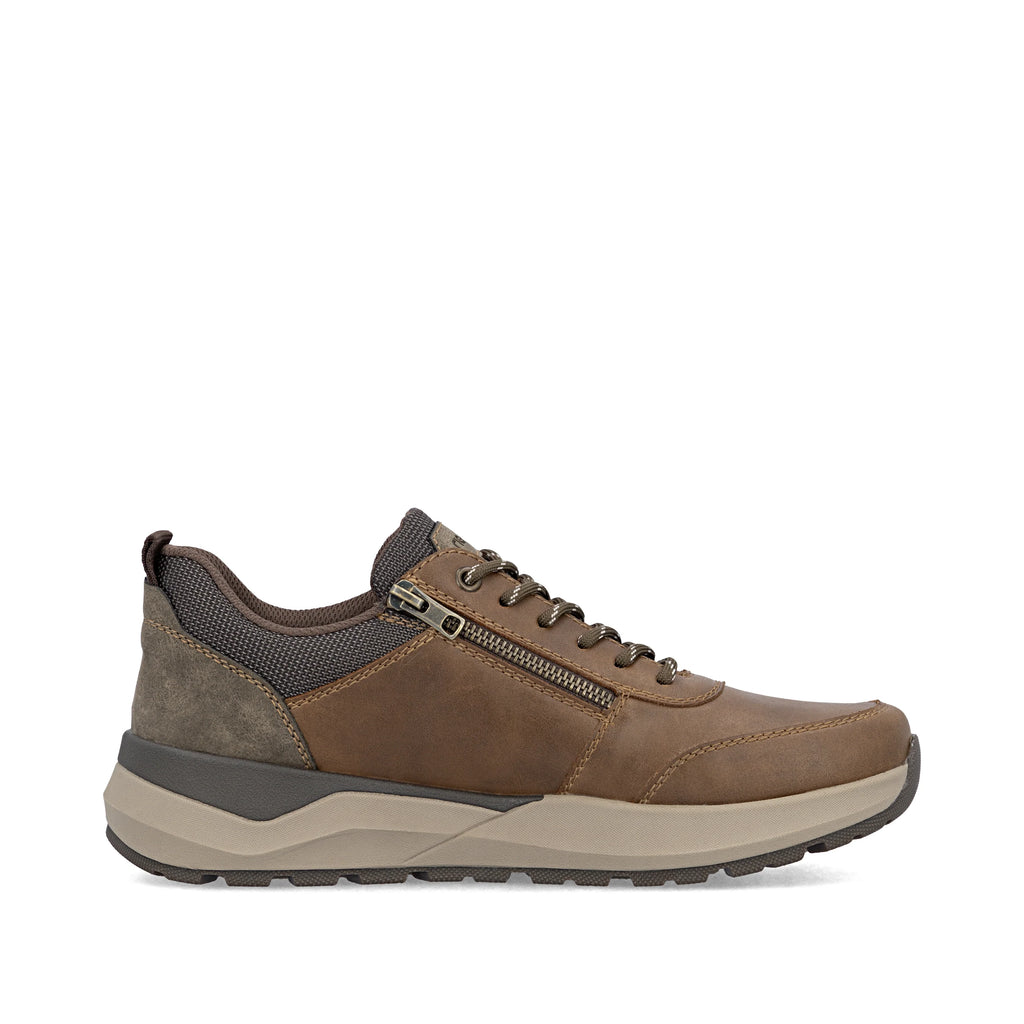 Rieker 06000-22 Mens Lace & Zip Shoe Brown