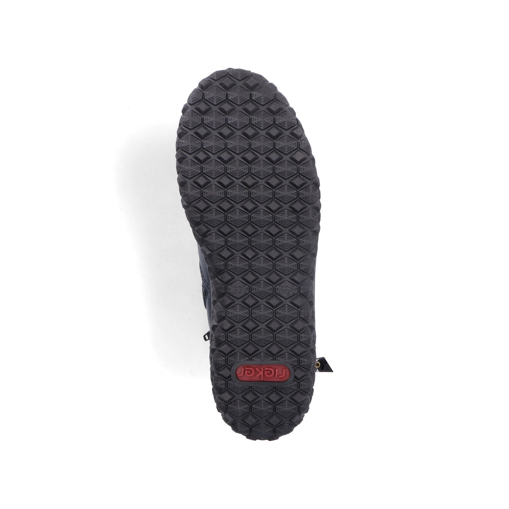 Rieker 59585-14 Ladies Zip Ankle Boot Ocean Blue