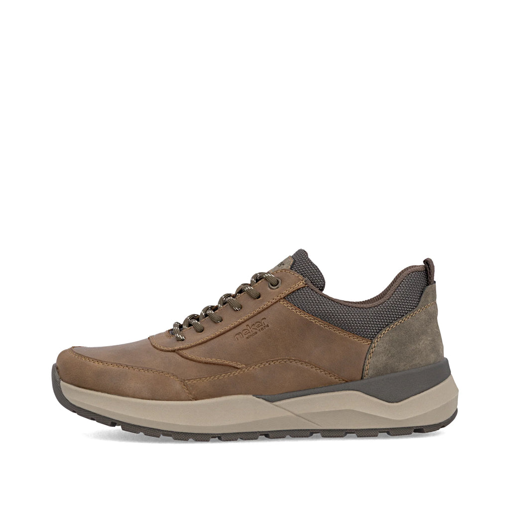 Rieker 06000-22 Mens Lace & Zip Shoe Brown