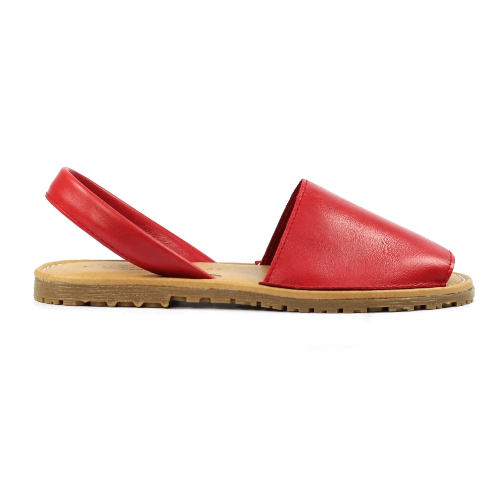 Lunar Amara Ladies Leather Sandal Red JLM002