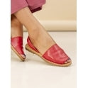 Lunar Amara Ladies Leather Sandal Red JLM002