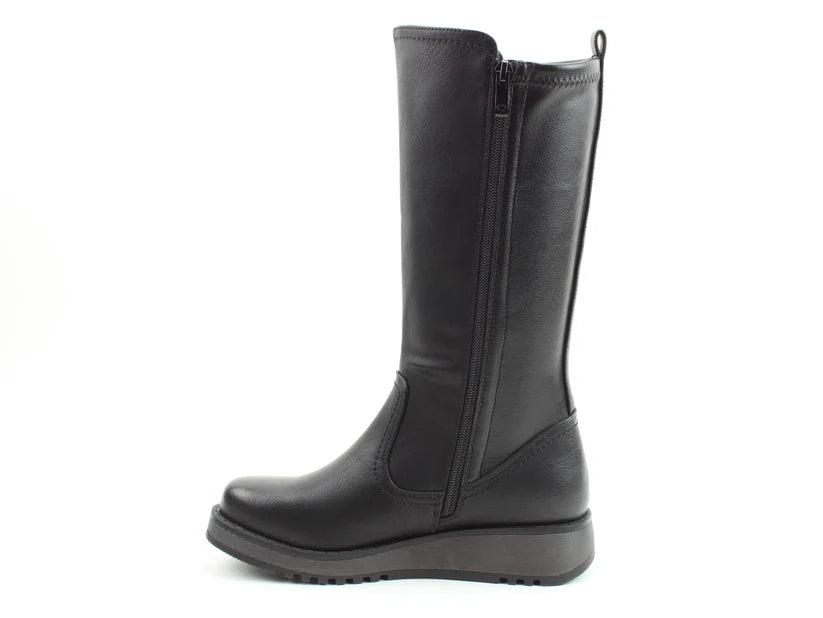 Heavenly Feet Luna Long Boots Black