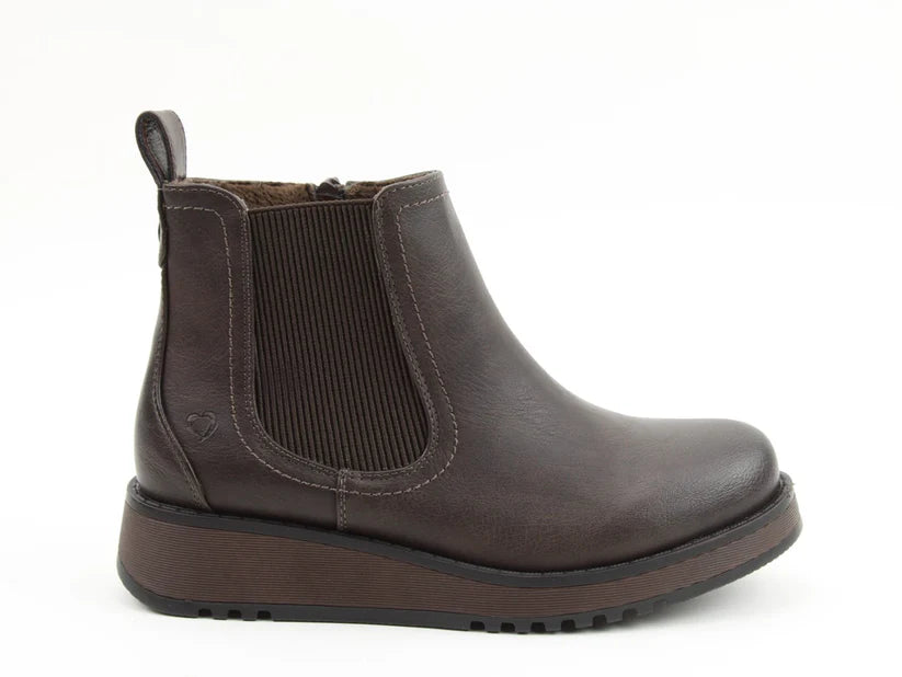 Heavenly Feet New Rolo2 Ankle Boot Chocolate
