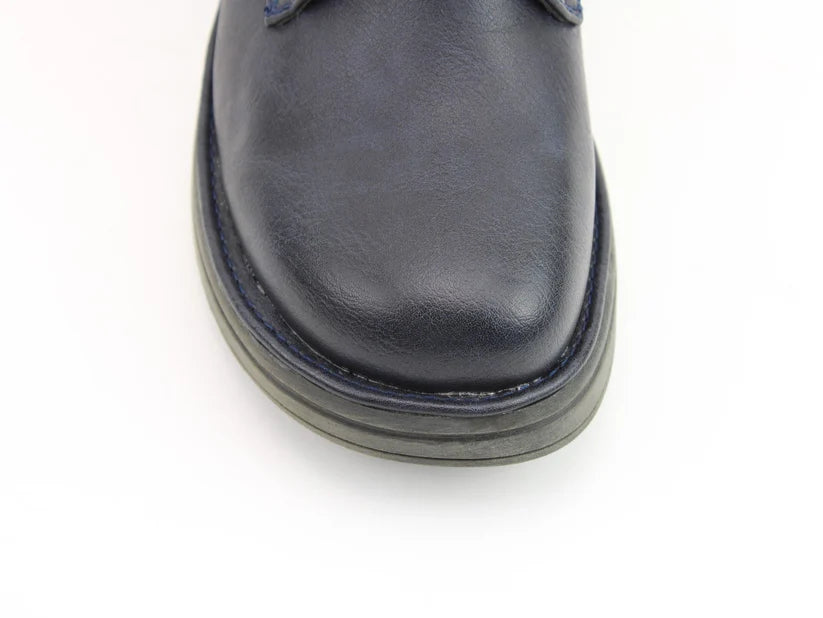 Heavenly Feet Martina4 Lace Up Boots Navy