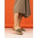 Lunar Azura Ladies Sandal Leather Leopard Print JLM001