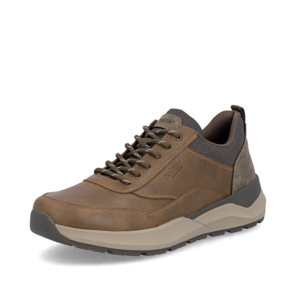 Rieker 06000-22 Mens Lace & Zip Shoe Brown