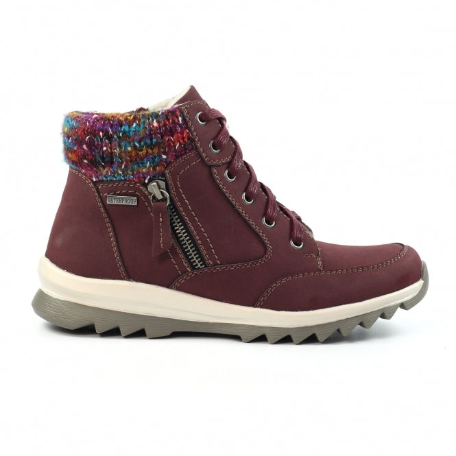 Lunar Buttermere Ladies Ankle Boot GLB115 Burgundy