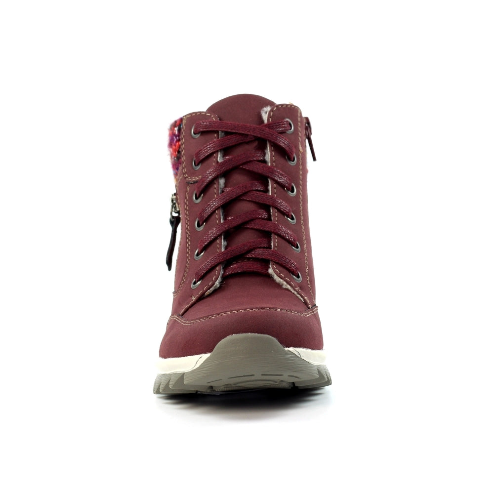 Lunar Buttermere Ladies Ankle Boot GLB115 Burgundy