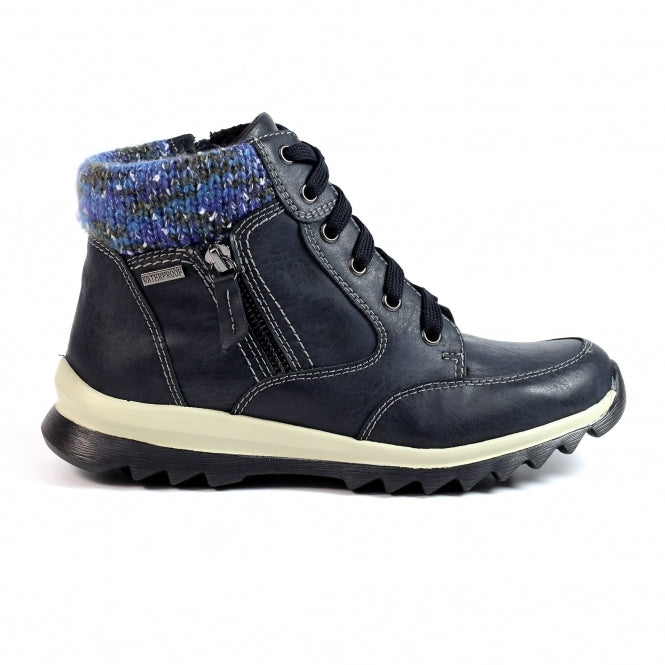 Lunar Buttermere Ladies Ankle Boot GLB115 Navy Blue