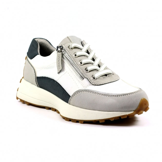 Lunar Calvin Ladies Grey Lace Up Trainer DLB043 GR