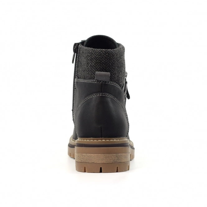 Lunar Caramel Ladies Ankle Boot GLB212 BK Black