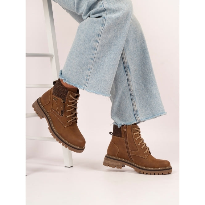 Lunar Caramel Ladies Ankle Boot GLB212 TN Tan