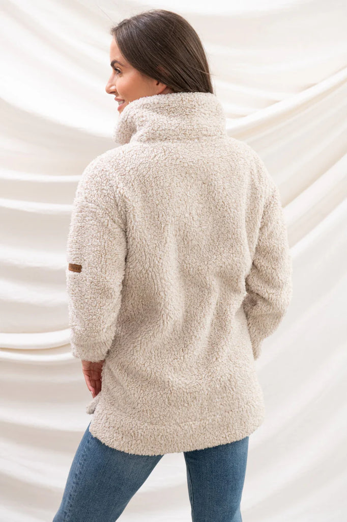 Lighthouse Cobh Ladies Full Zip Fleece Jacket Irish Cream