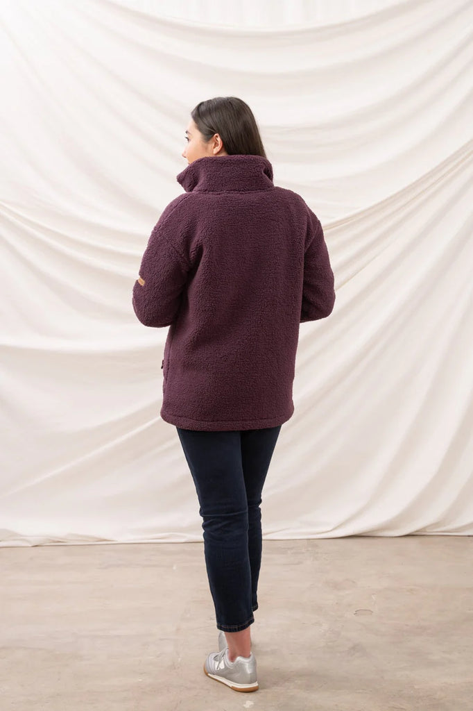 Lighthouse Cobh Ladies Full Zip Fleece Jacket Cranberry