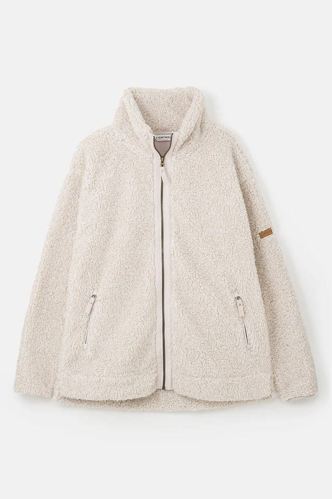 Lighthouse Cobh Ladies Full Zip Fleece Jacket Irish Cream