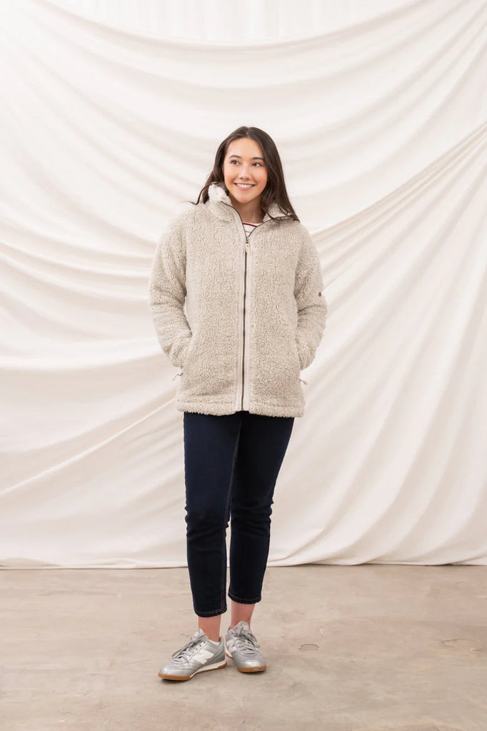 Lighthouse Cobh Ladies Full Zip Fleece Jacket Irish Cream