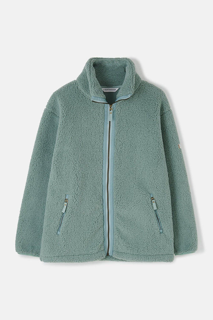 Lighthouse Cobh Ladies Full ZIP Fleece Jacket Sage