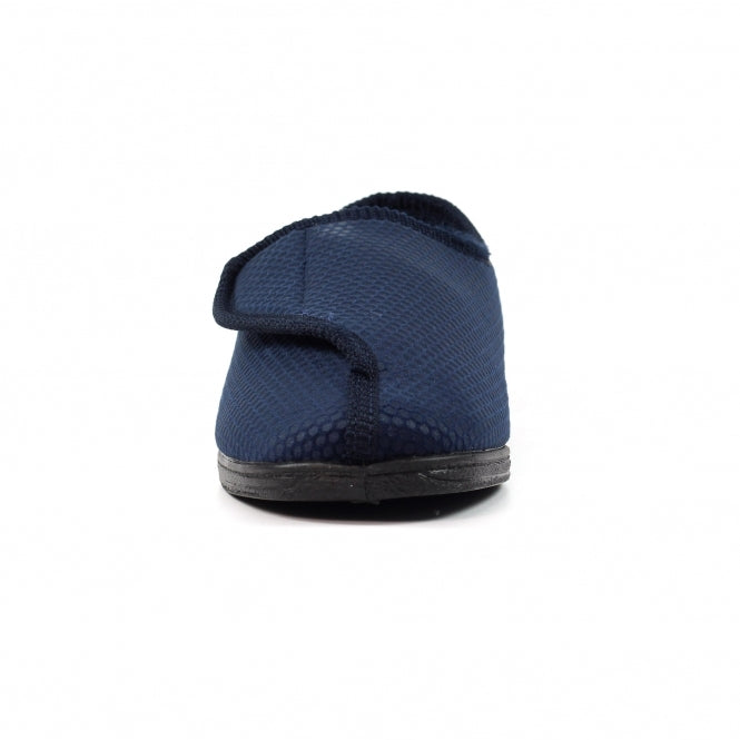 Mens Columbus III Lazydogz Touch Fasten Slipper KMD108 BL Navy