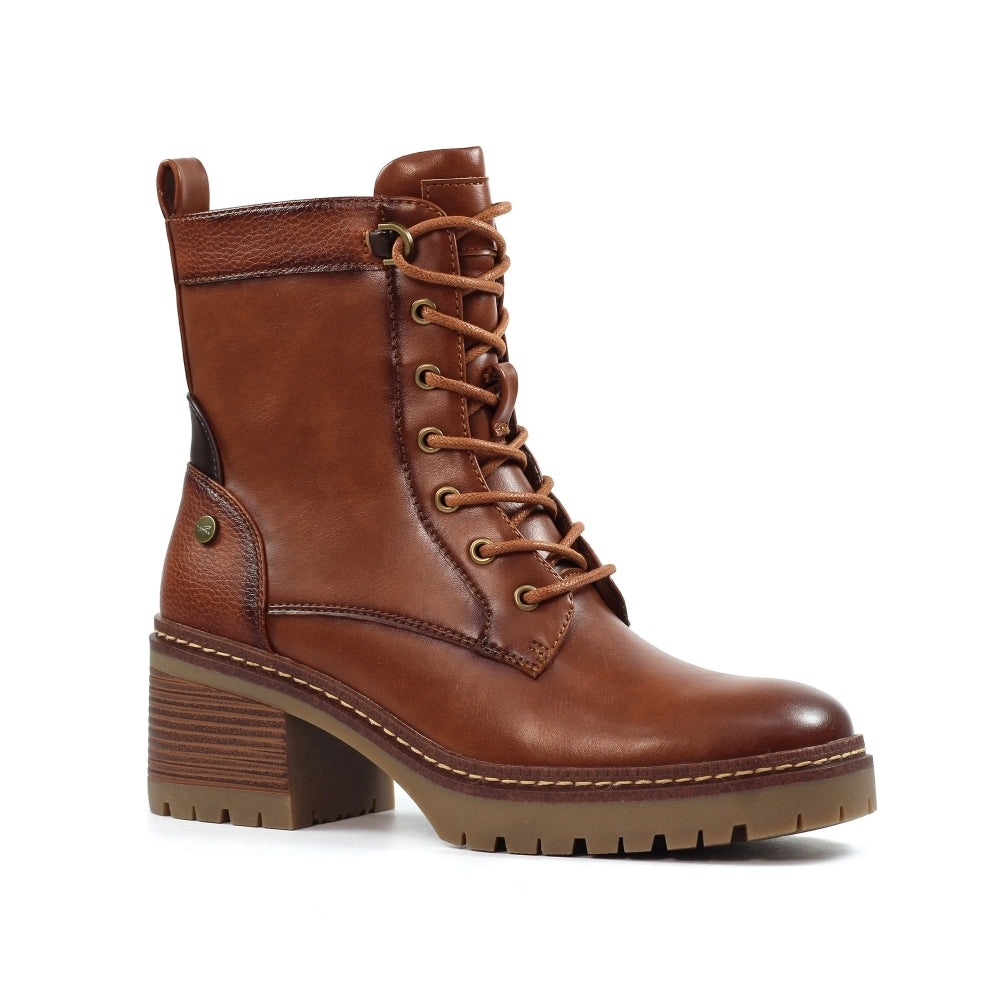 Lunar Cotton Ladies Tan Ankle Boot GLC015 TN