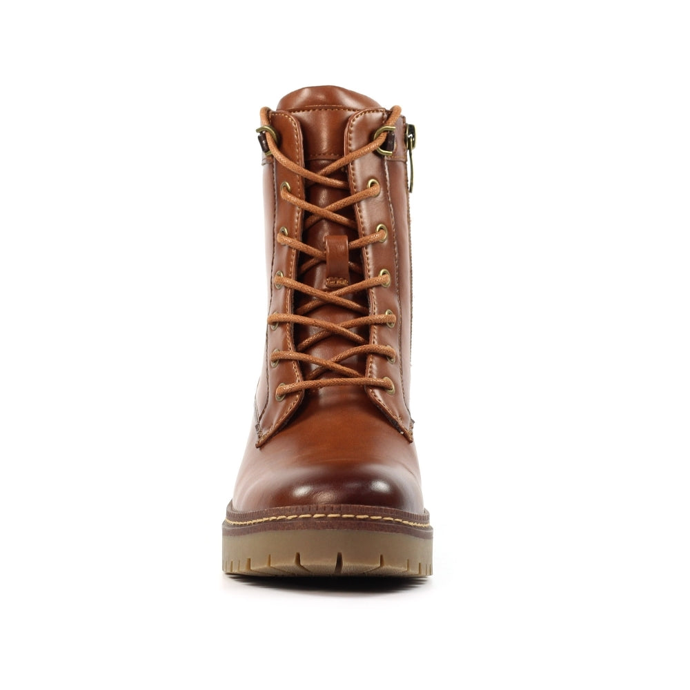 Lunar Cotton Ladies Tan Ankle Boot GLC015 TN