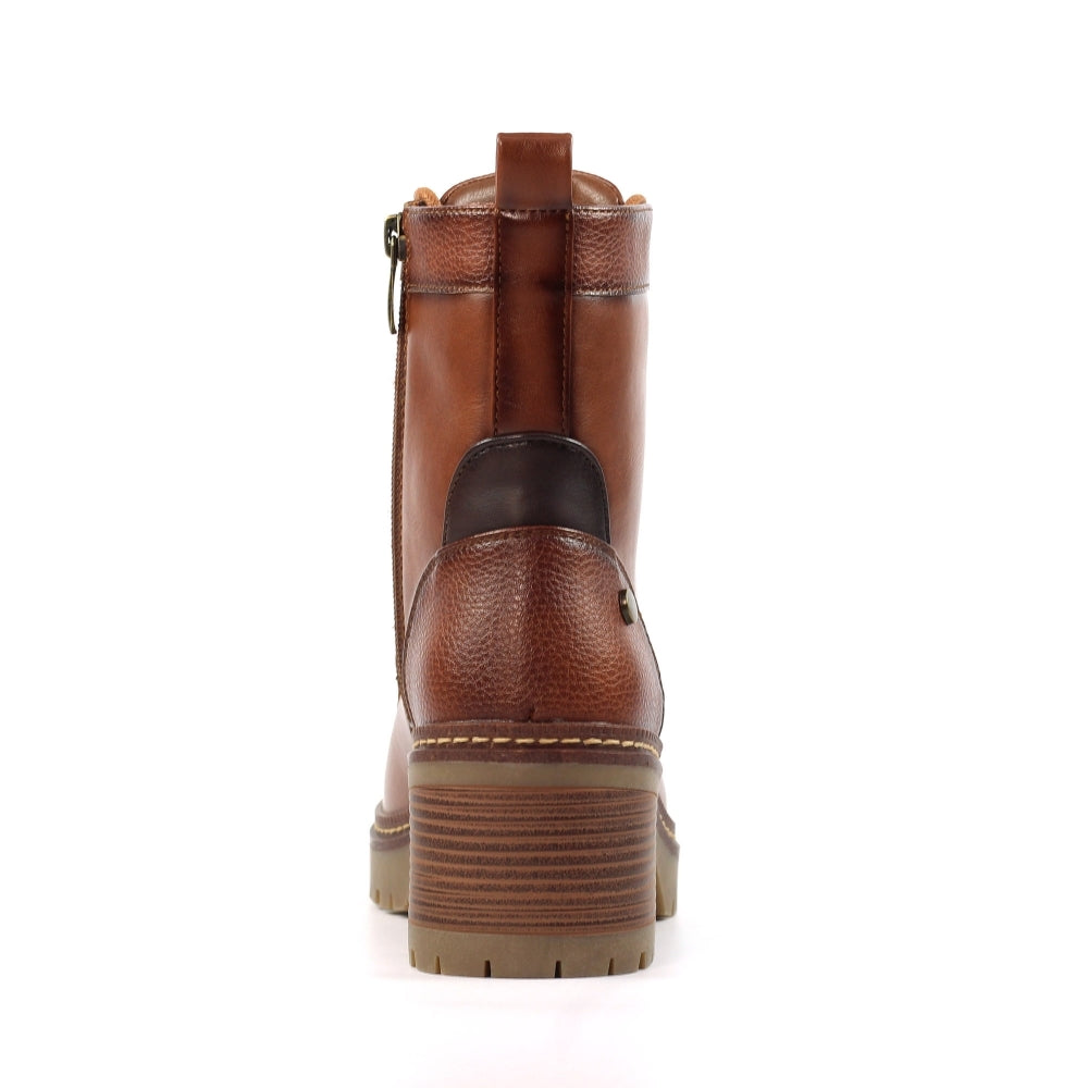 Lunar Cotton Ladies Tan Ankle Boot GLC015 TN