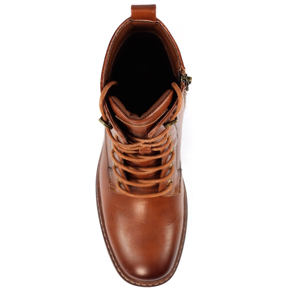 Lunar Cotton Ladies Tan Ankle Boot GLC015 TN