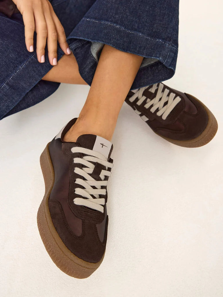 Tamaris Leather Sneaker Brown Metallic 1-23723-44 323