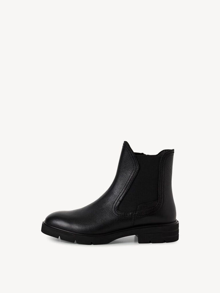 Tamaris Leather Chelsea Boot Black 1-25422-45 001
