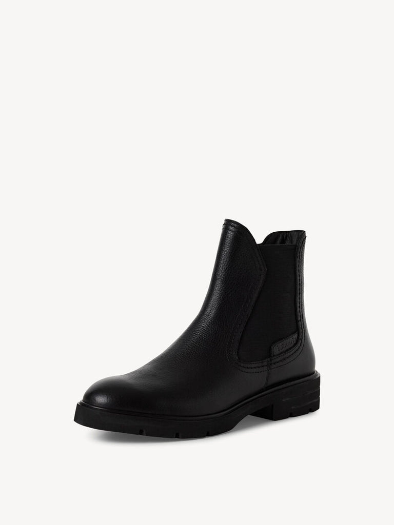 Tamaris Leather Chelsea Boot Black 1-25422-45 001