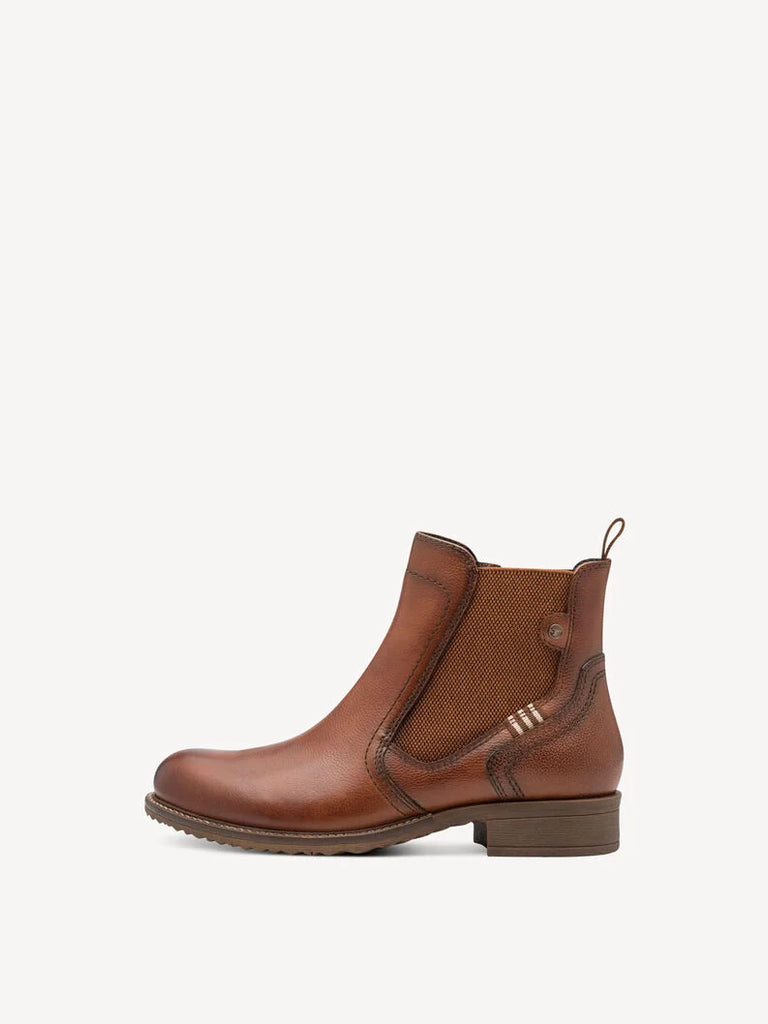 Tamaris Leather Chelsea Boot Cognac M25821-45 348