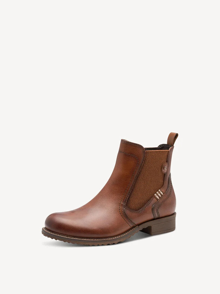 Tamaris Leather Chelsea Boot Cognac M25821-45 348
