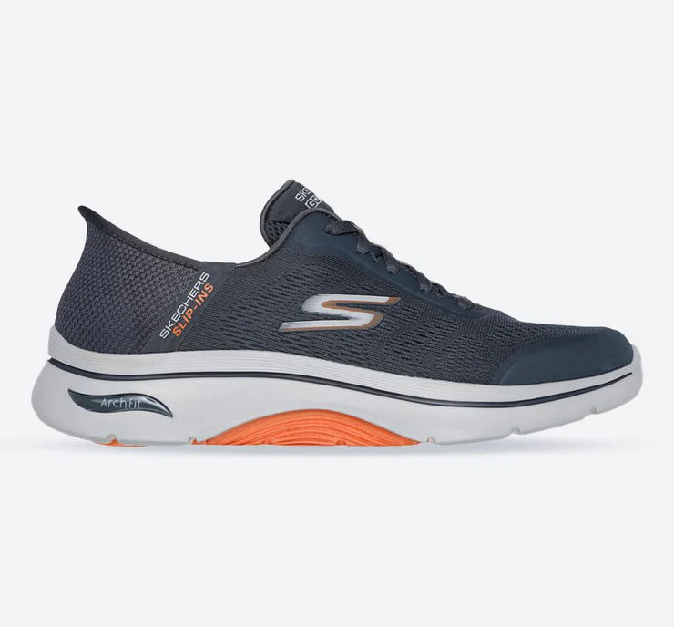 Skechers Slip ins 216602 GO WALK AF 2.0 Simplicity 2 Charcoal Orange Schoose