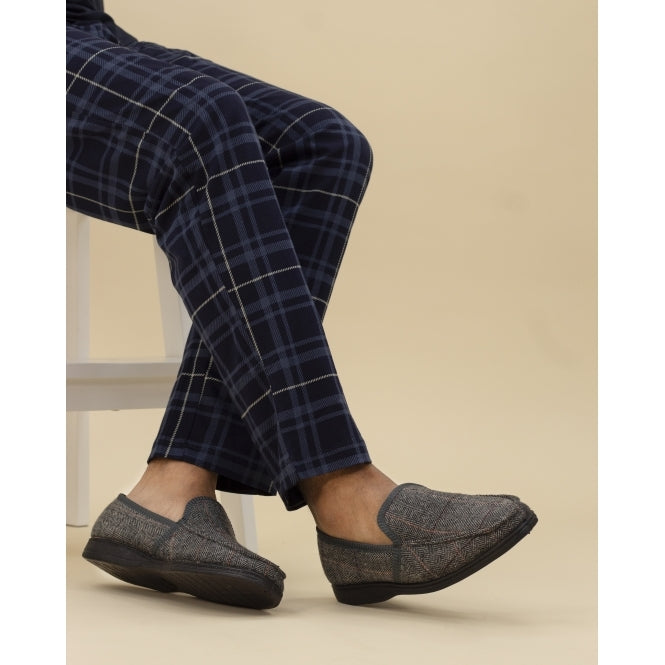 Mens Eisenhower II Lazy Dogz Slipper KMD103 GR Grey