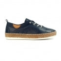 Lunar Evie Ladies Leather Trainer Navy Blue FLE050