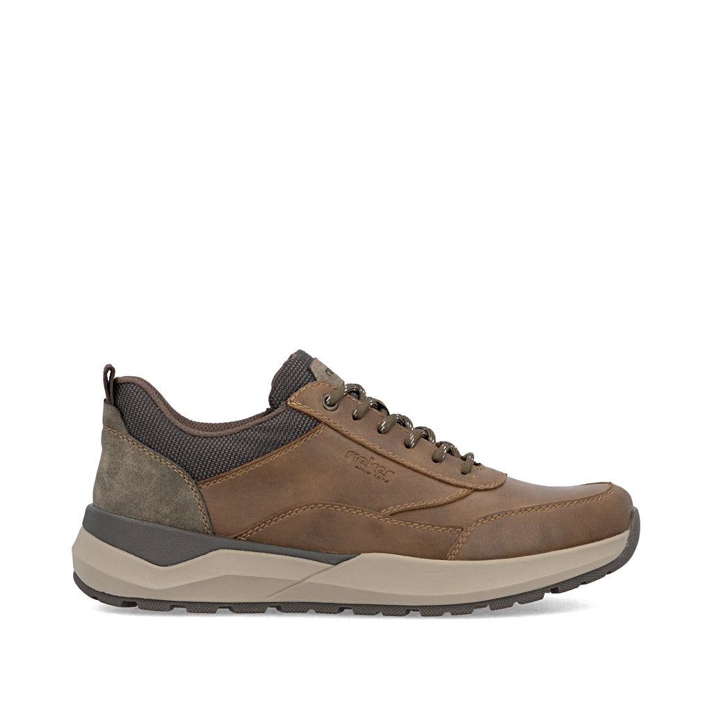 Rieker 06000-22 Mens Lace & Zip Shoe Brown