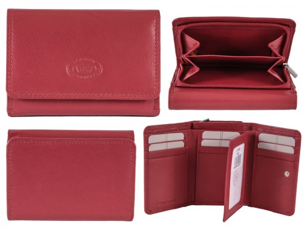 London Leathergoods Small Leather Purse 1063 Assorted Colours
