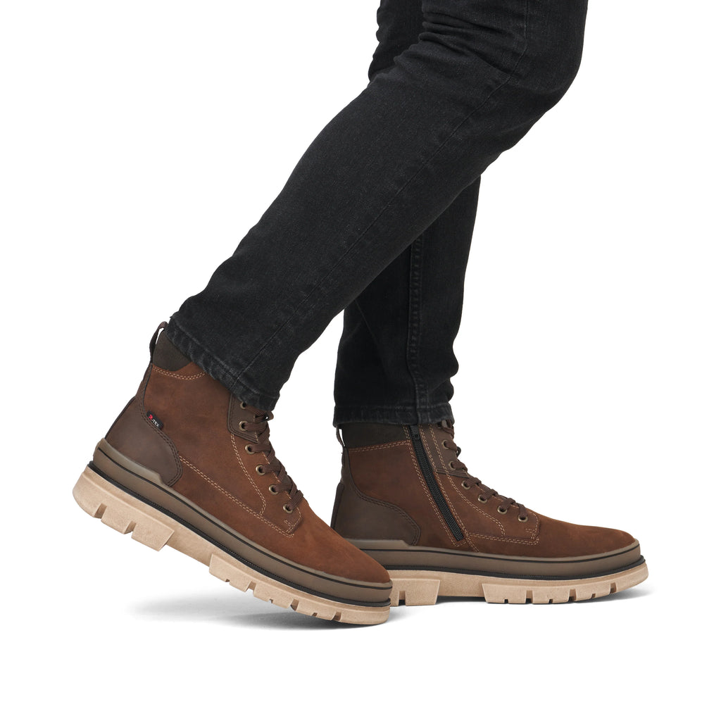 Rieker U1273-22 Mens RiekerTex Ankle Boot Brown