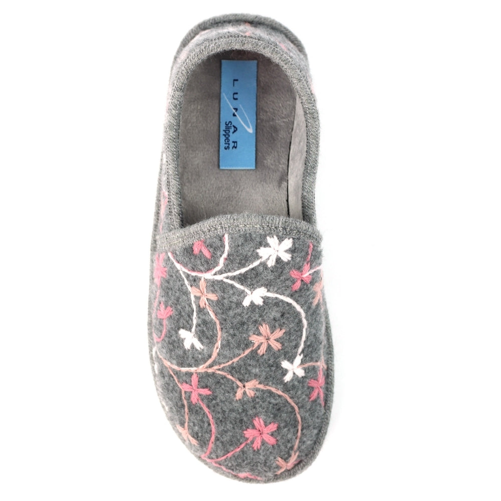 Lunar Gibson Grey Slipper KLS139