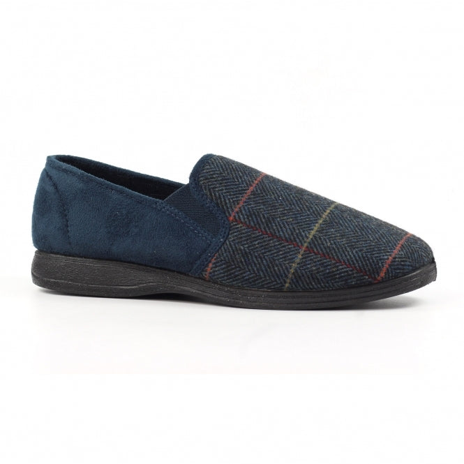 Mens Harrison II Lazy Dogz Slipper KMD106 BL Navy