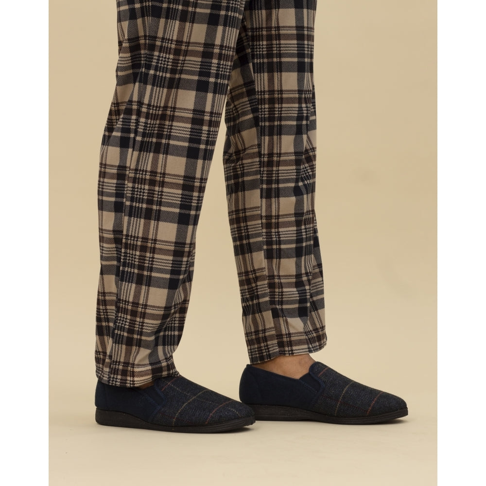 Mens Harrison II Lazy Dogz Slipper KMD106 BL Navy